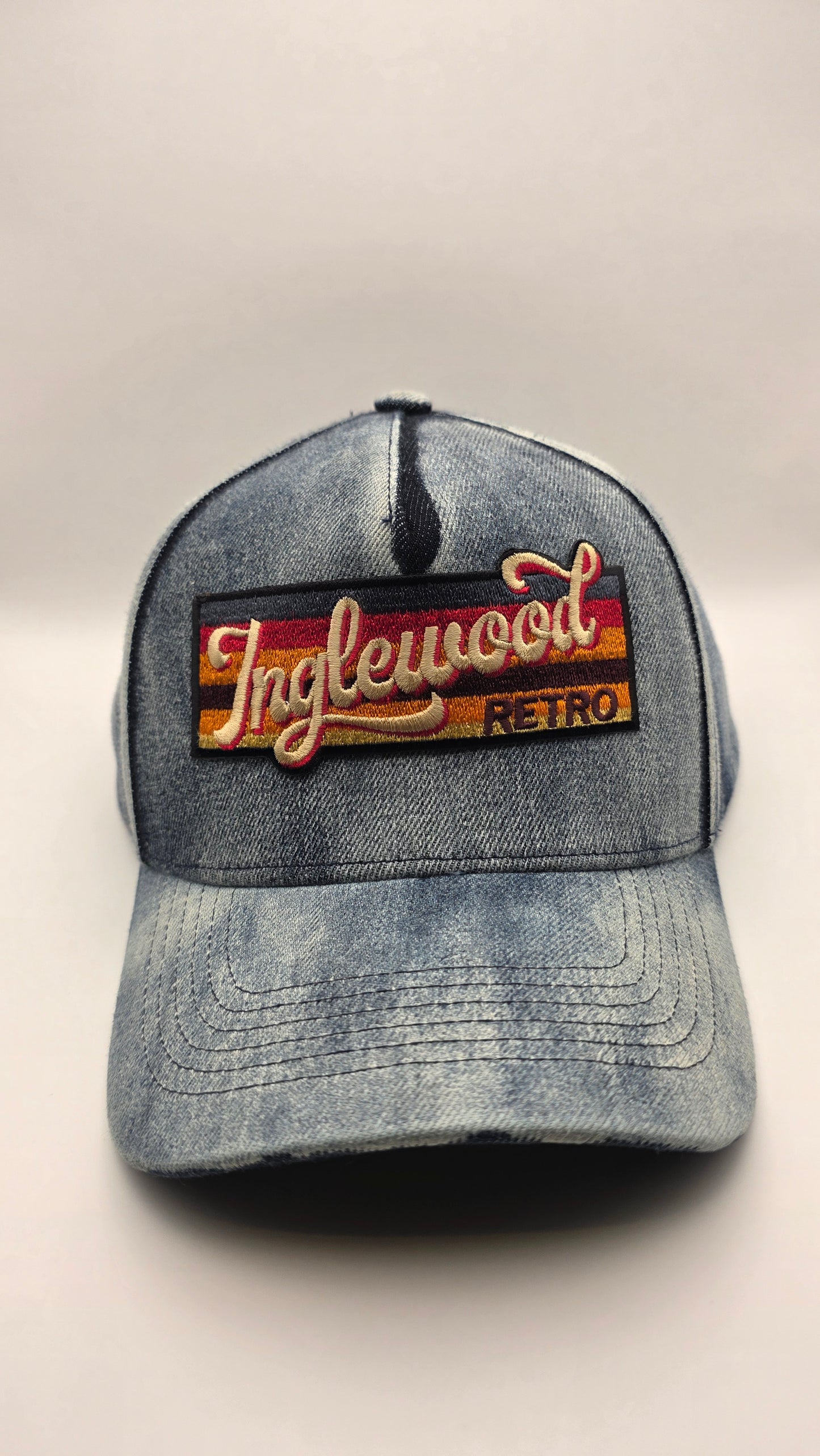 Denim snap back