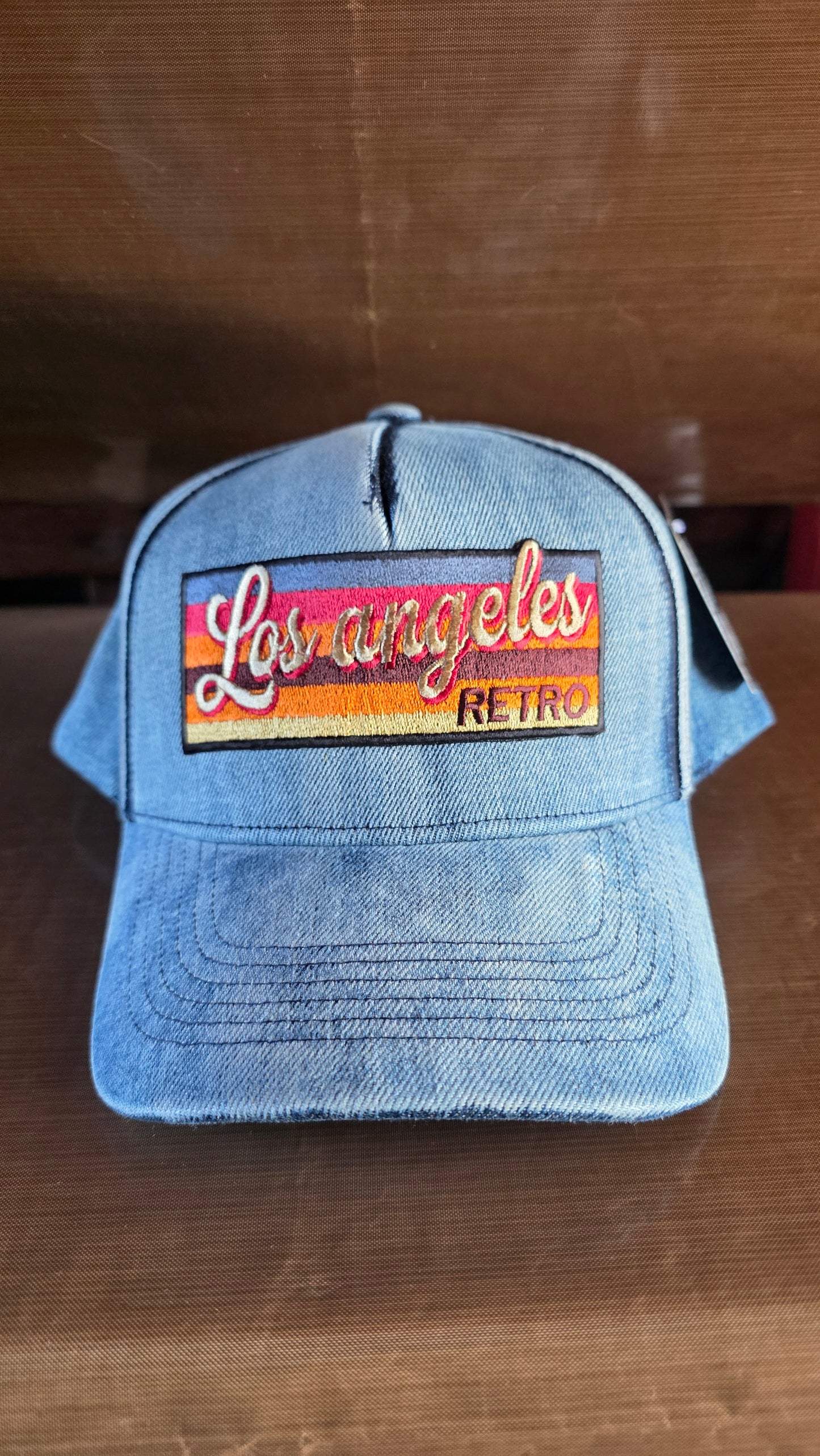Denim snap back/adjustable hat