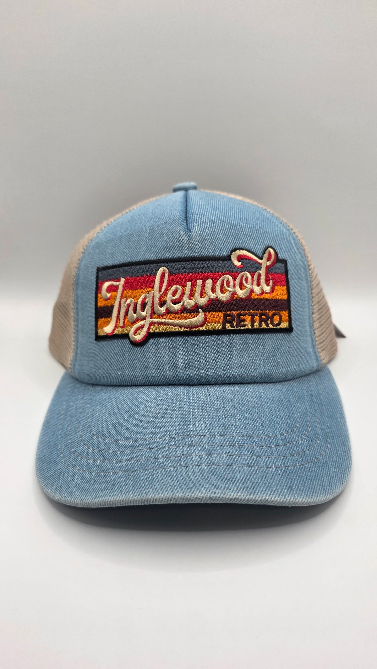 Inglewood denim/mesh trucker hat