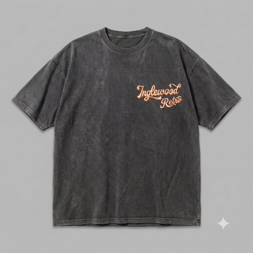 Washed black tee