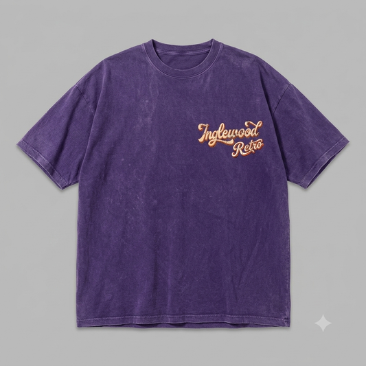 Purple washed tee