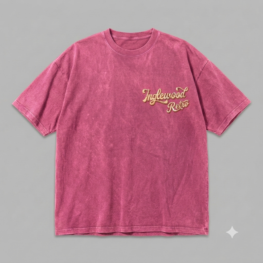 Pink washed tee