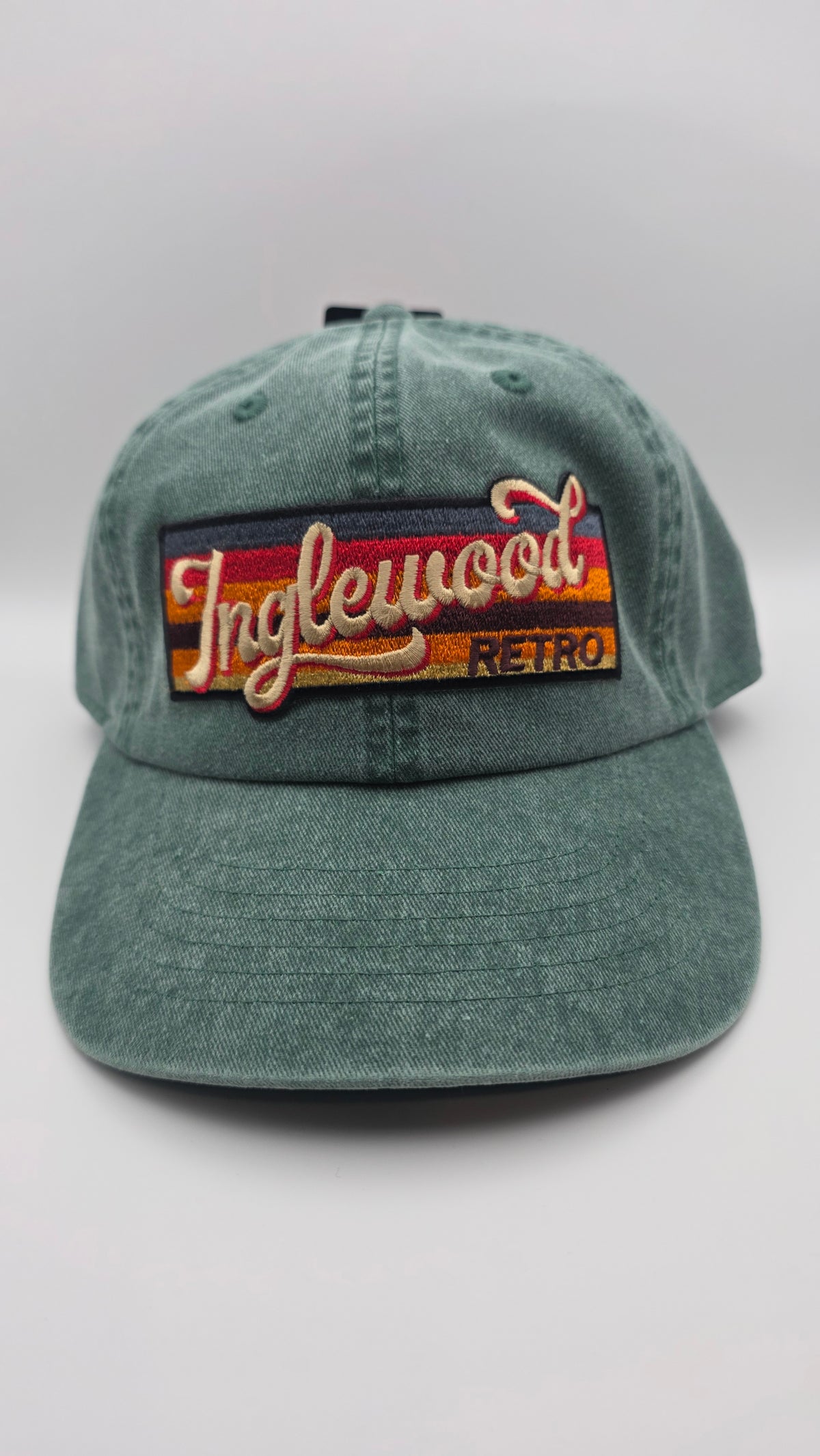 Inglewood washed green dad hat