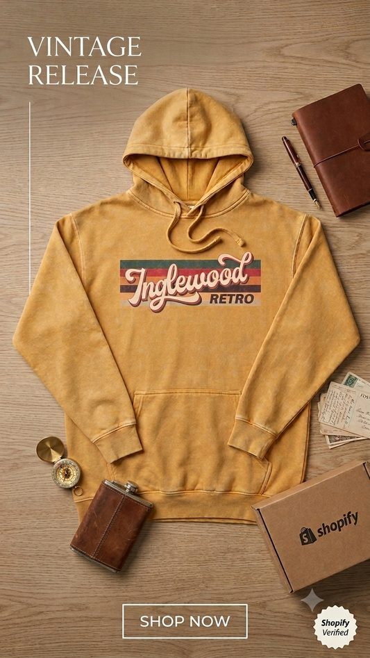 Washed yellow hoodie
